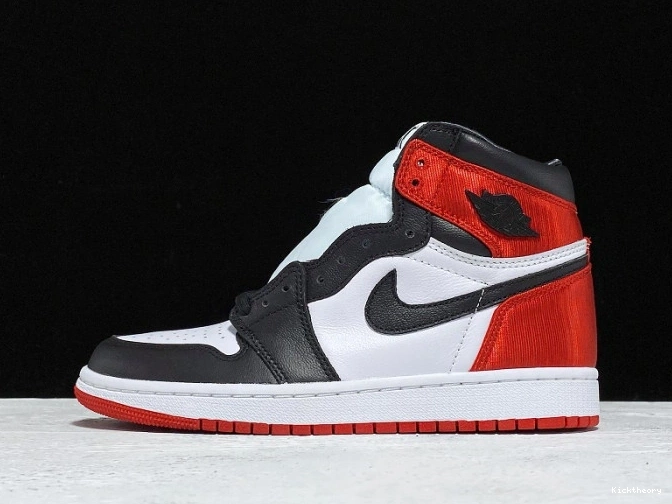 Kicktheory High Jordan Satin Black 1 Retro Air CD0461-016 Toe 0812